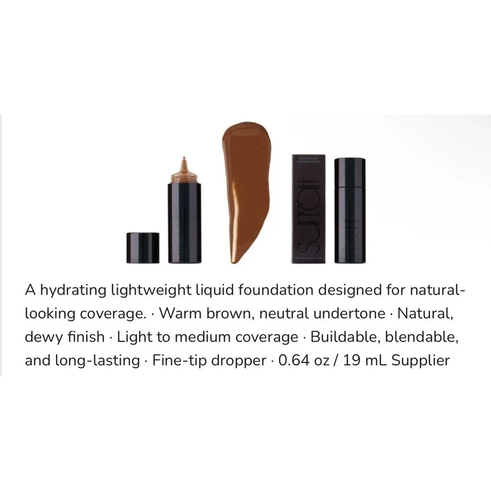 Surratt Beauty Dew Drop Foundation Shade 16 Warm‎ Brown New Sealed